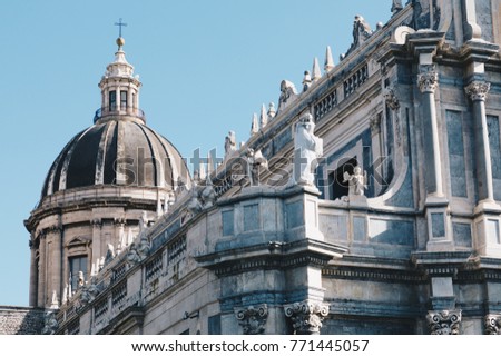 Cathedral of Santa Agatha in Catania in Sicily, Italy.
