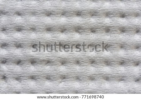 background of textured white paper embossed square shape, macro abstract