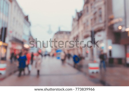 Blur Street background at Oxford, UK