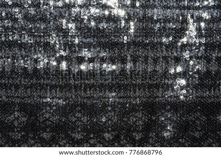 Knitted fabric texture with spangles 