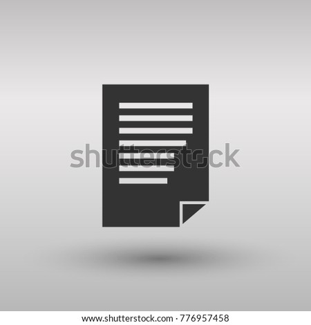 Clipboard Isolated Flat Web Mobile Icon.