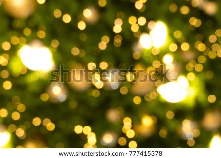 Bokeh light glittering bright background,For use decoration festival and happy new year background,Soft blurred and de-focused 
