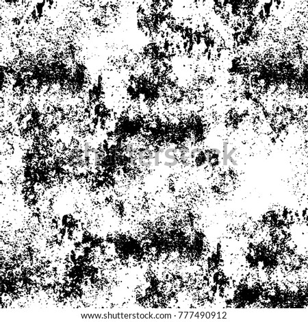 Black and white grunge background. Abstract vector texture of the ink spots. Vintage elements for printing on business cards, posters and design your own