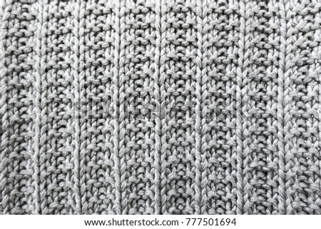 gray yarn texture background isolate