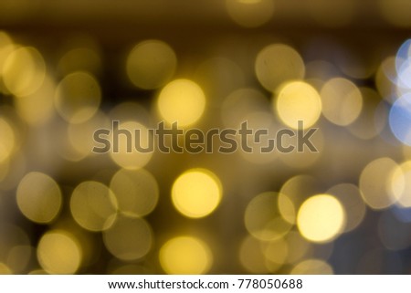 blurring of lights