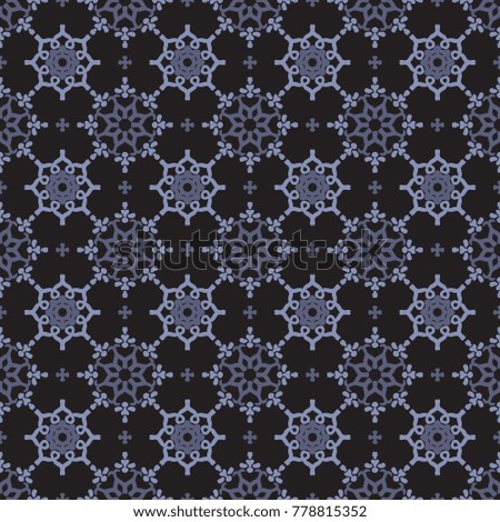 Seamless vector decorative pattern with ornament. Background for printing on paper, wallpaper, covers, textiles, fabrics, for decoration, decoupage, scrapbooking and other