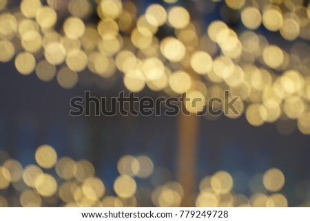 Lights blur bokeh at night