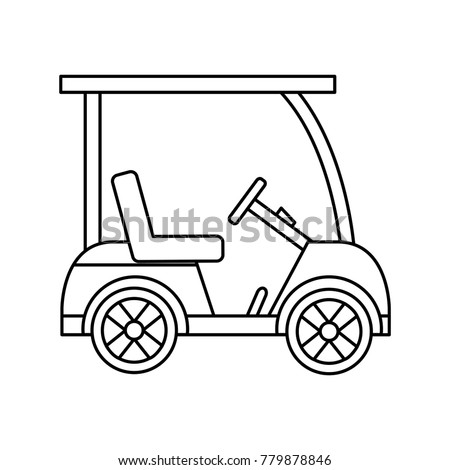 golf sport car vehicle transport
