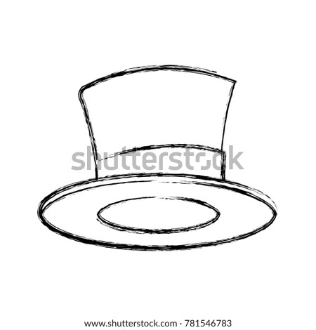 Magician hat isolated