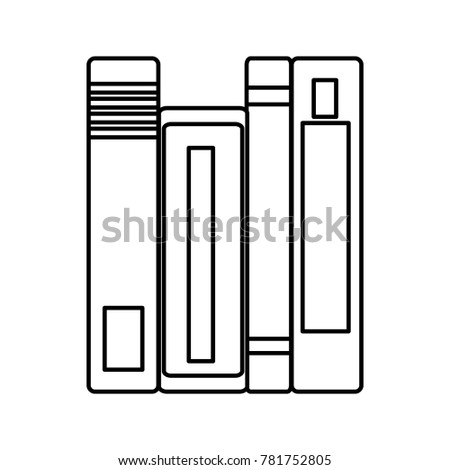 Isolated books design