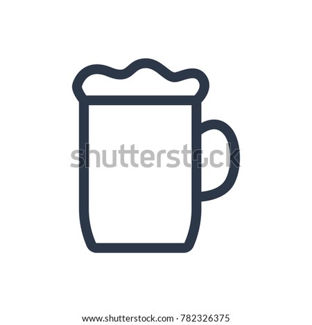 Beer icon. Isolated ale and beer icon line style. Premium quality vector symbol drawing concept for your logo web mobile app UI design.
