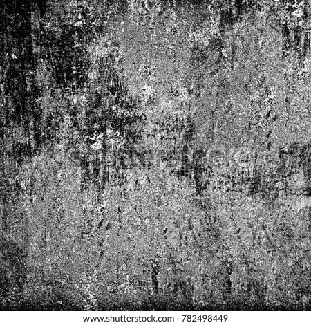 Abstract monochrome background. Black and white texture of grunge. The pattern of cracks, stains, dust, scuffs, chips