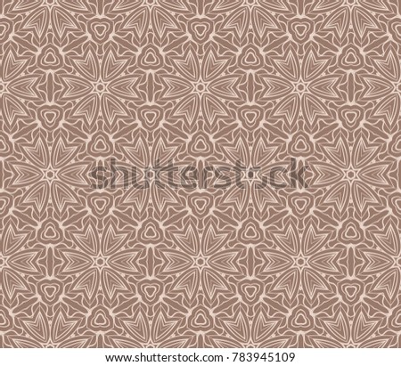 simple seamless geometric pattern in floral style. vector illustration