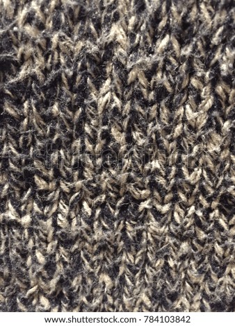 close up of wool patern