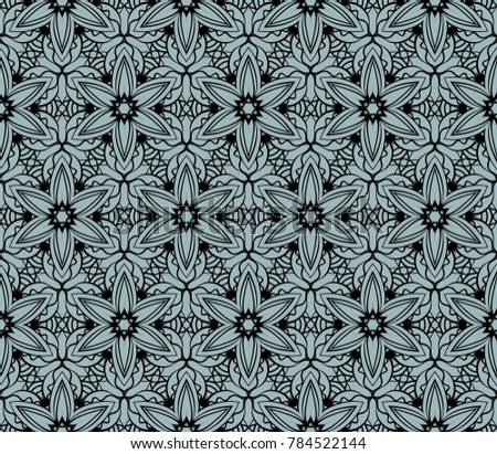 decorative geometric lace pattern. seamless vector illustration