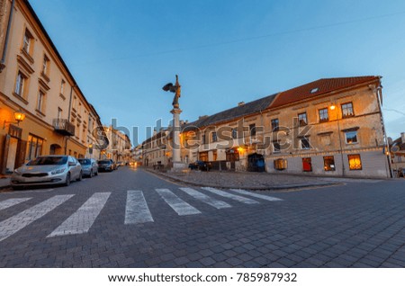 Vilnius. The central square of Uzupis.