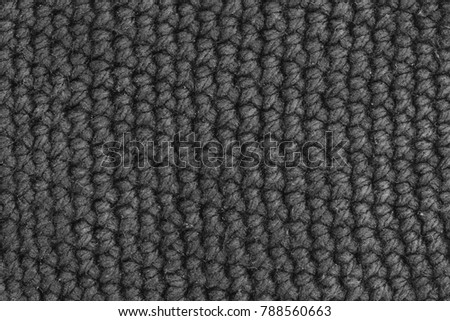 Black gray wool knitting texture background pattern wallpaper fabric
