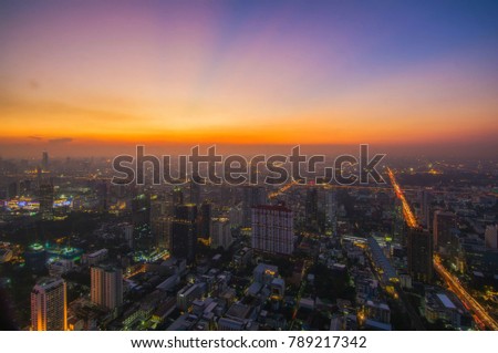 Bangkok cityscape is beautiful