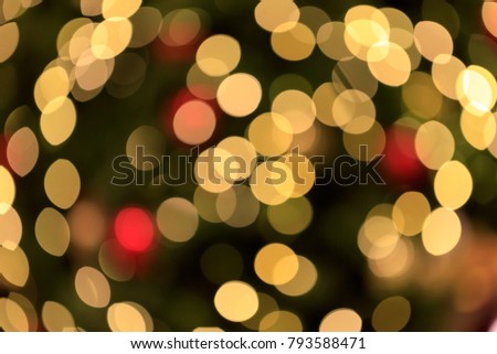 Yellow abstract background with bokeh lights for background and wallpaper