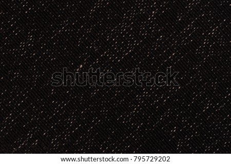 Black fabric texture. Abstract background, empty template. Top view.