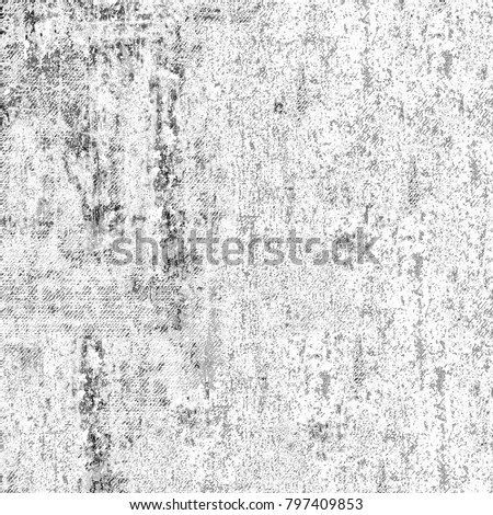 Texture black and white grunge style. Monochrome background from scratches, dust, stains, cracks, chips, scuffs. Abstract vintage elements of old vintage dirty surface for printing and design