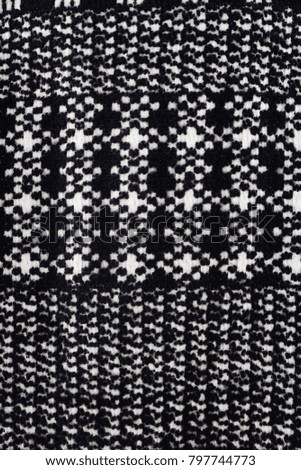 
Black and white sweater(shirts) fabric texture


