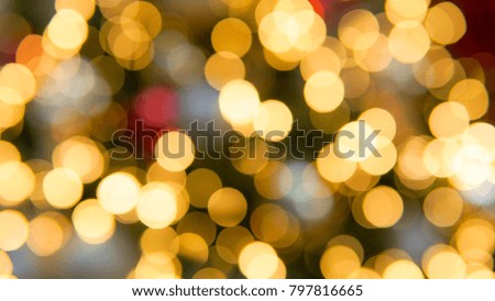 Gold & Red abstract bokeh background
