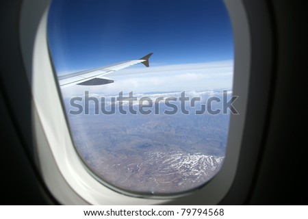Aircraft illuminator window view