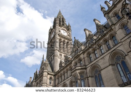 Town Hall and Clocktower of Manchester Town Hall