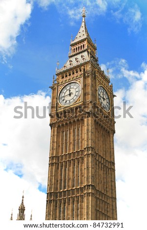 The Big Ben Clock in London, UK