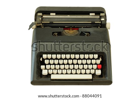 Vintage typewriter isolated