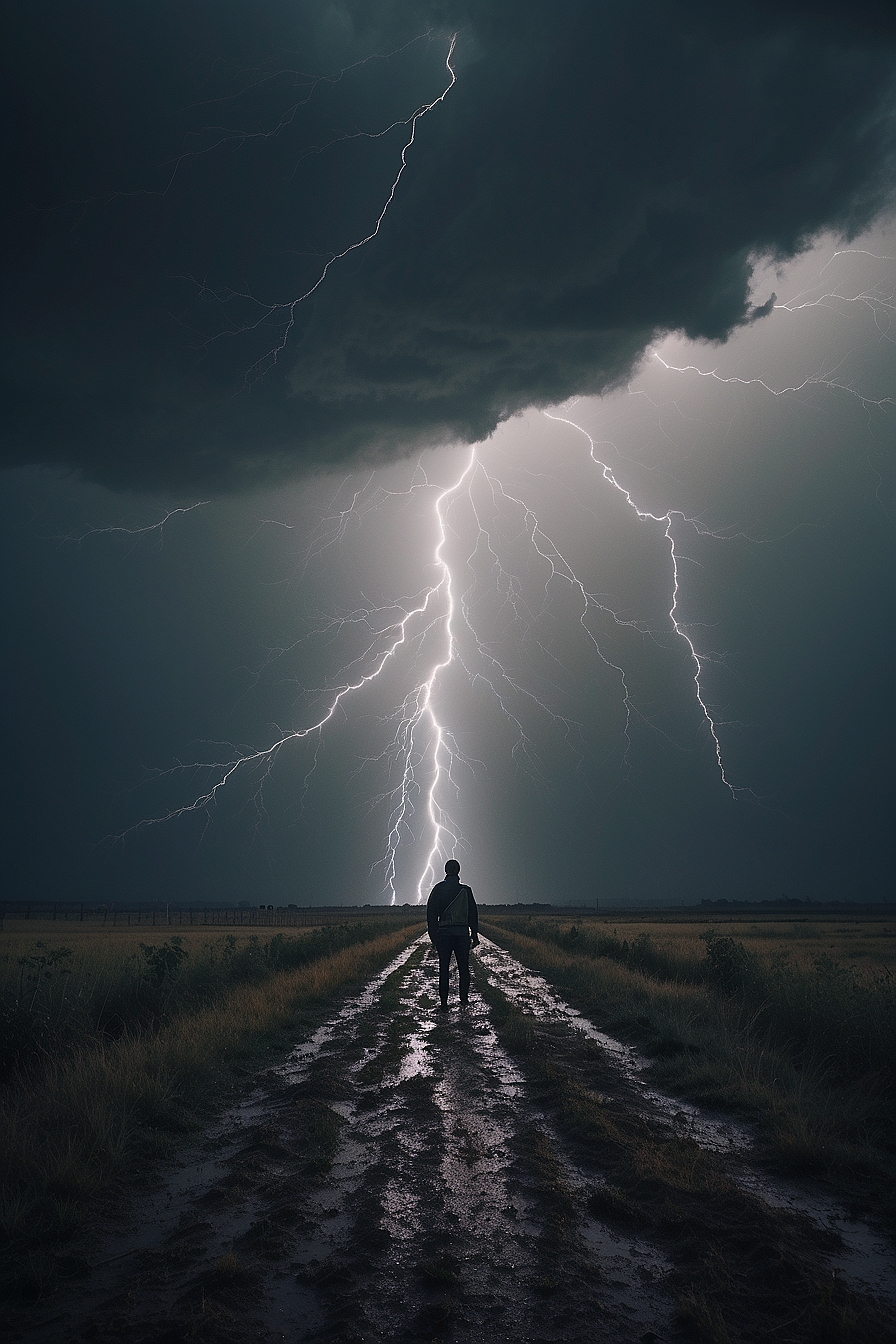 A thousand may fall at your side, ten thousand at your right hand, but it will not come near you. You will only observe with your eyes and see the punishment of the wicked. Lightning